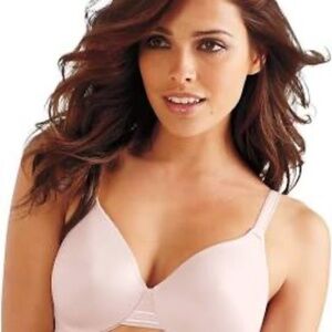 New Bali Smoothing Bra 40B Pink Concealing Petals